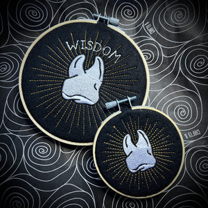Wisdom Tooth Embroidered Hoop