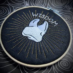 Wisdom Tooth Embroidered Hoop