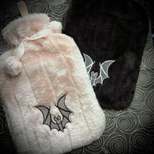 Load image into Gallery viewer, Batty Hot Water Bottle with Embroidered Cover