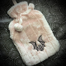 Load image into Gallery viewer, Batty Hot Water Bottle with Embroidered Cover