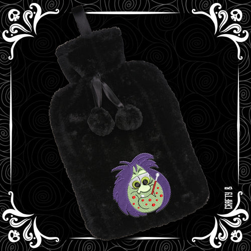 Sick Mad Madam Hot Water Bottle with Embroidered Cover