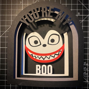 3D You're My Boo  Card - Vampire Ted