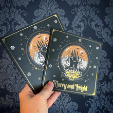 Load image into Gallery viewer, Foiled Merry and Fright Snowglobe Card set of 2