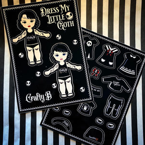 Dress My Little Goth Sticker sheets!