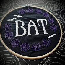 Load image into Gallery viewer, BAT - The Shadows Embroidered Hoop