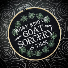 Load image into Gallery viewer, Goat Sorcery - The Shadows Embroidered Hoop