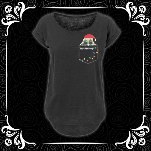 Chistmas Peekabo Art  Slub Tee