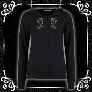 Boo-tanicals Crew Neck Cardigan