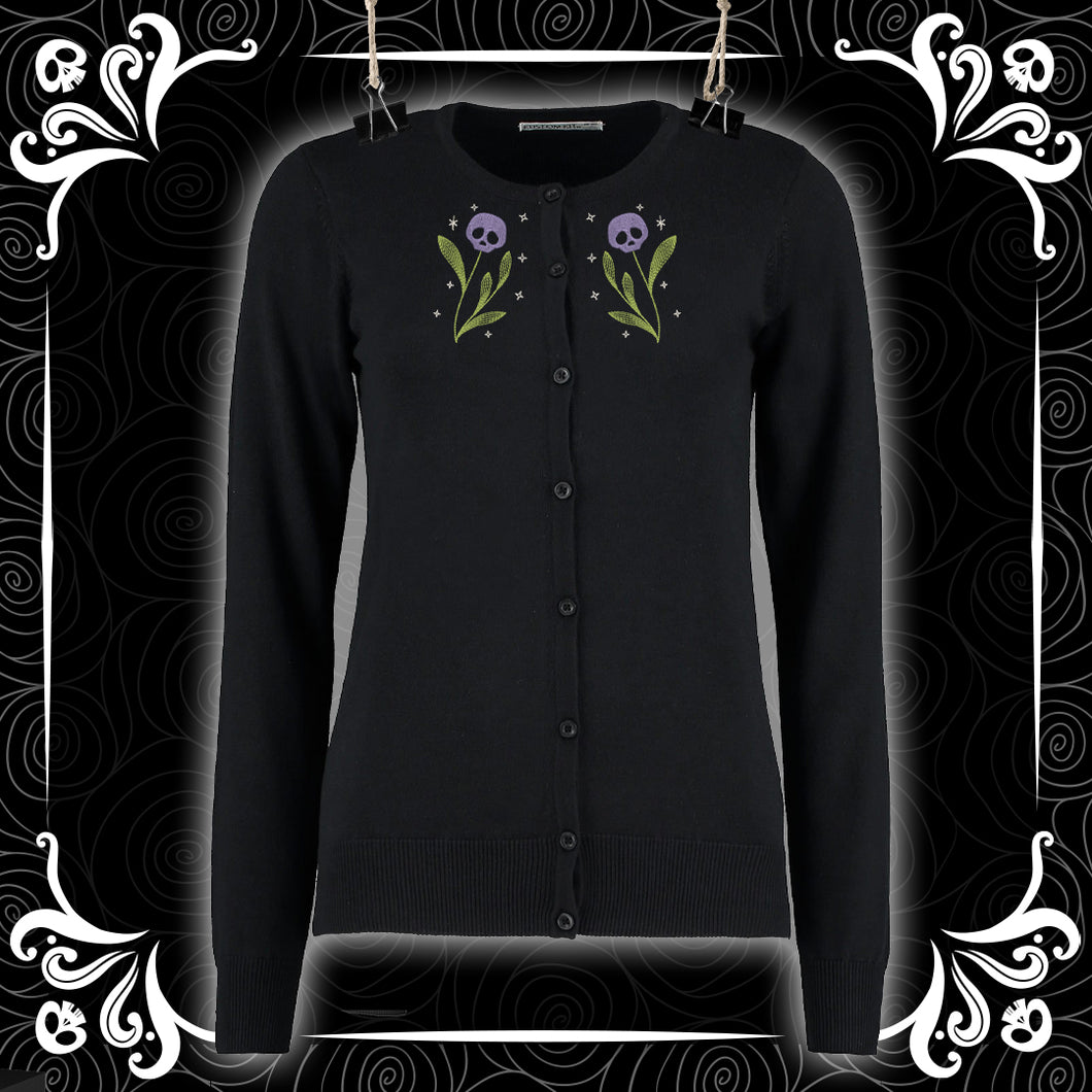 Boo-tanicals Crew Neck Cardigan