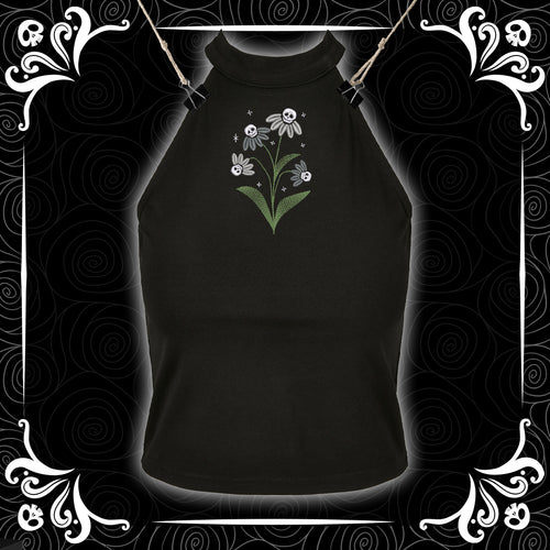 Boo-tanical Daisies Turtle Neck Vest Top