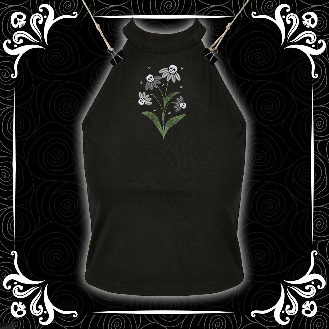 Boo-tanical Daisies Turtle Neck Vest Top