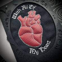 Load image into Gallery viewer, Embroidered “All of My Heart” Greetings Card