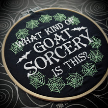 Load image into Gallery viewer, Goat Sorcery - The Shadows Embroidered Hoop