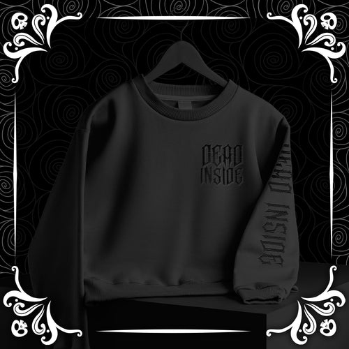 Dead Inside Cropped Sweatshirt