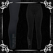 Load image into Gallery viewer, Devil Made Me Do It Puff Vinyl Leggings