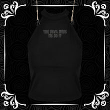 Load image into Gallery viewer, Devil Made Me Do It Puff Vinyl Turtle Neck Vest Top