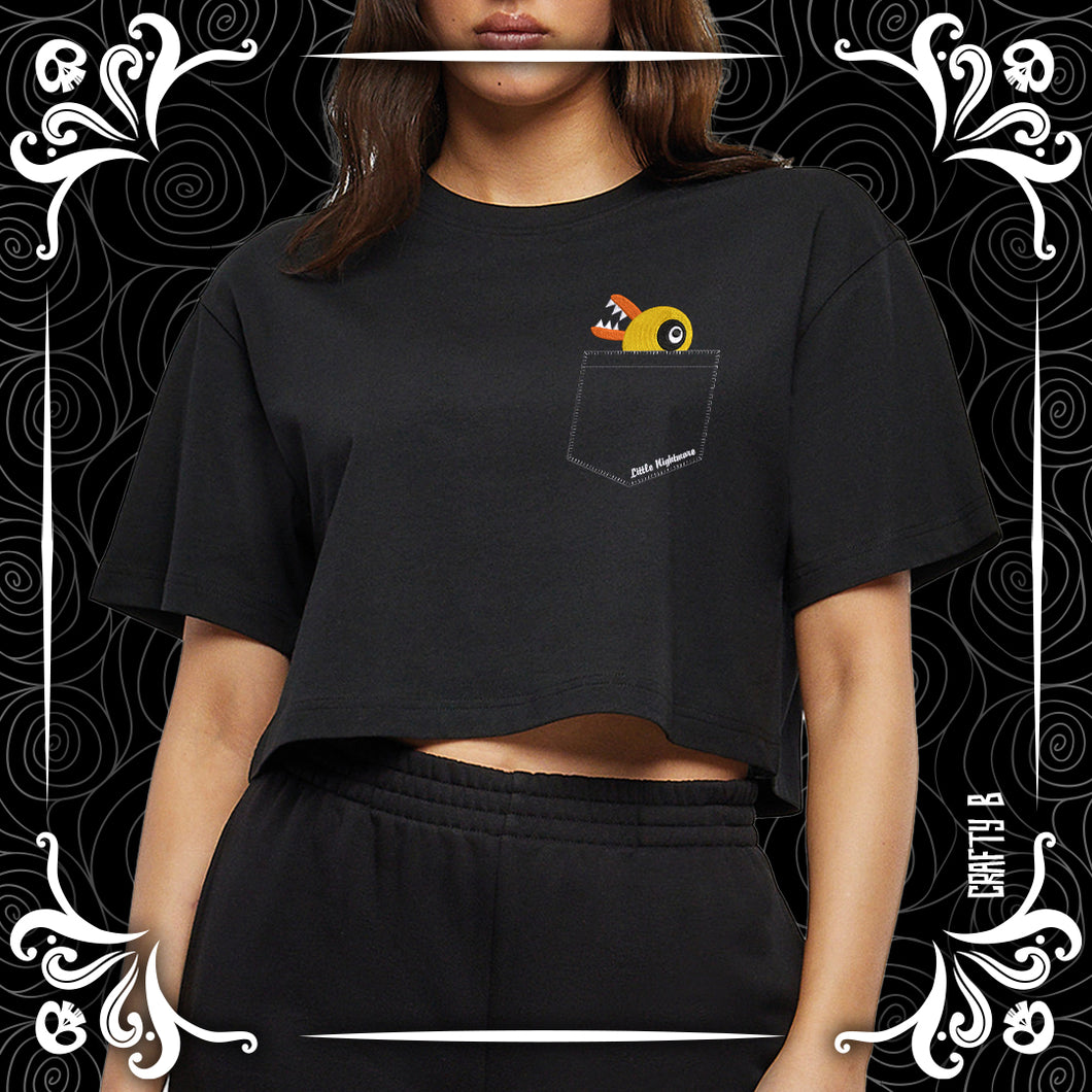 Ducky Little Nightmare Cropped Tee