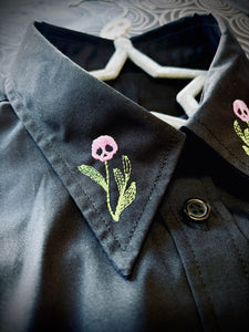 Boo-tanicals Fitted Short Sleeve Button Down