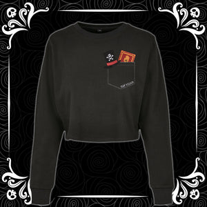 Shadow Man Team Villain Cropped Sweatshirt