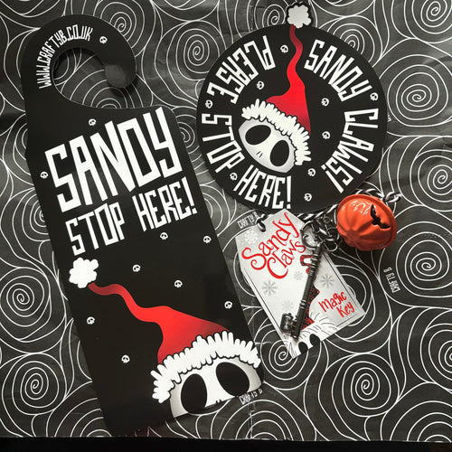 Sandy Stop Here Kit - Key, Window Cling and Door Hanger Set