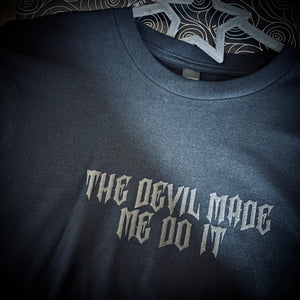 Devil Made me Do It Puff Vinyl Short Sleeve Tees - Family sizes