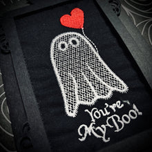 Load image into Gallery viewer, Embroidered “You’re my Boo!” Greetings Card