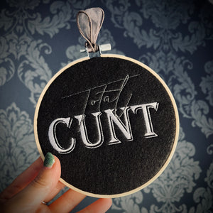 Total C-Bomb Embroidered Hoop