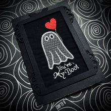 Load image into Gallery viewer, Embroidered “You’re my Boo!” Greetings Card