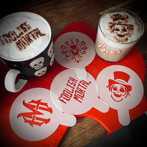 Haunted Coffee Stencils Set