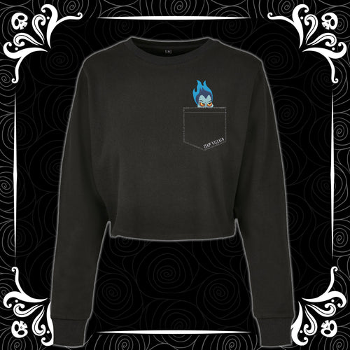 God of the Dead Team Villain Cropped Sweatshirt