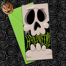 Load image into Gallery viewer, It&#39;s Halloween Skull card