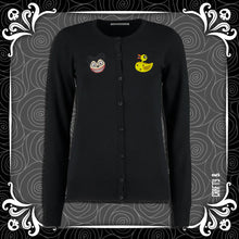 Load image into Gallery viewer, Vamp Ted and Ducky Crew Neck Cardigan