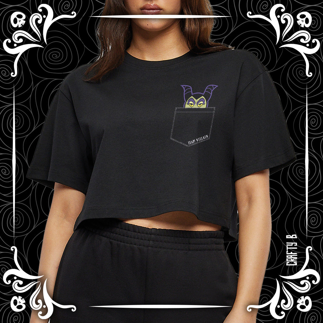 Mistress of Mayhem Team Villain Cropped Tee