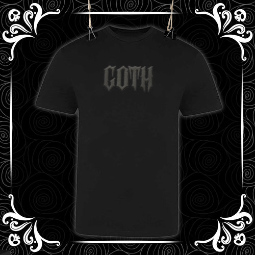 Black on Black Goth Puff Vinyl Short Sleeve Tees - Family sizes