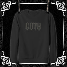 Load image into Gallery viewer, Black on Black Goth Puff Vinyl Family Sweatshirts