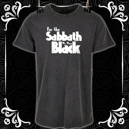 For the Sabbath we wear Black - Vintage style short sleeved Tee