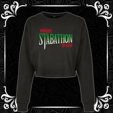 Load image into Gallery viewer, Scary Movie Stabathon Cropped Sweathshirt