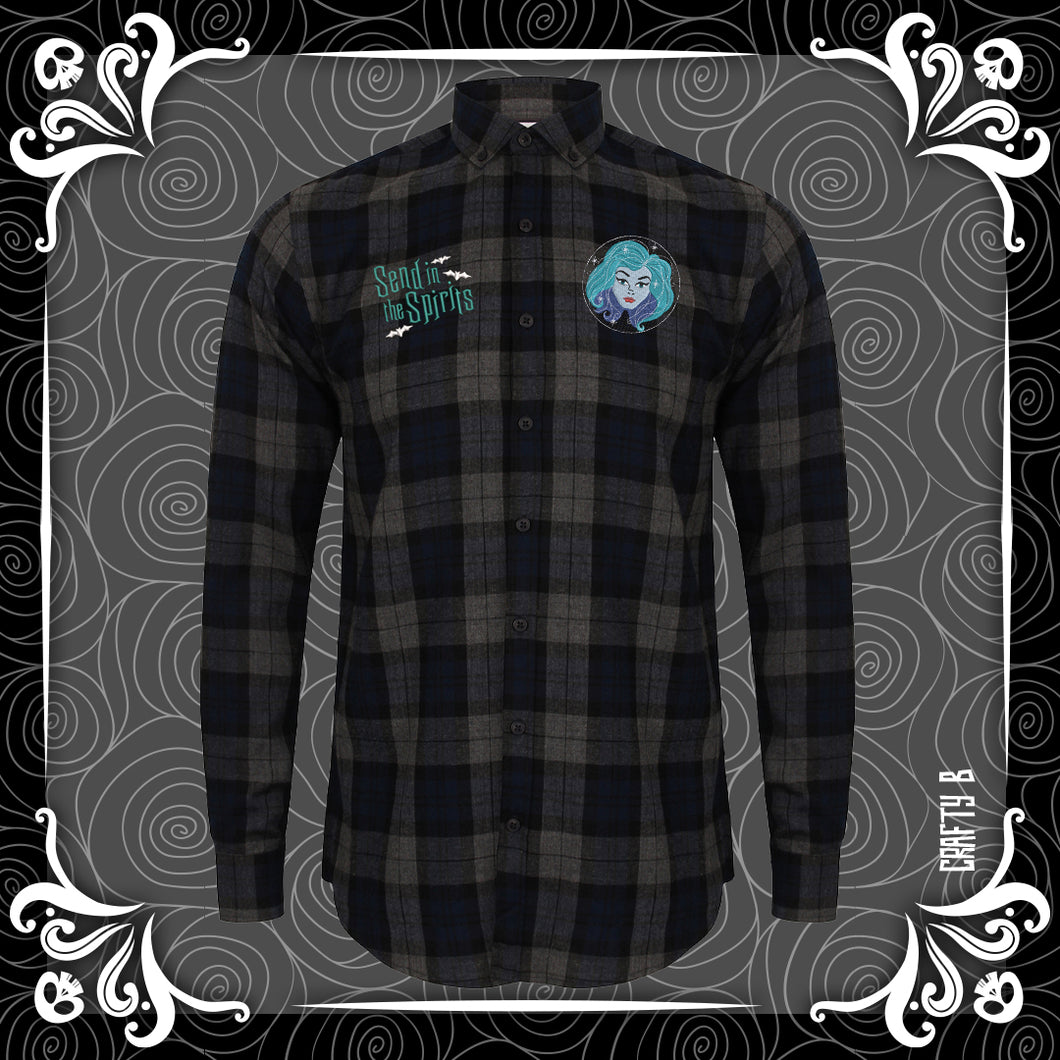 Haunted Send in the Spirits Soft Checked Shirt