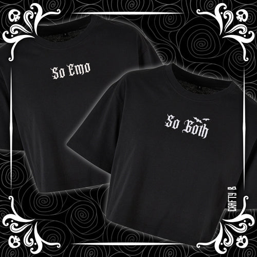 So Goth So Emo Cropped Tee