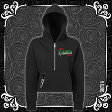 Load image into Gallery viewer, Stabathon Film Festival Cropped Zip Front Hoodie