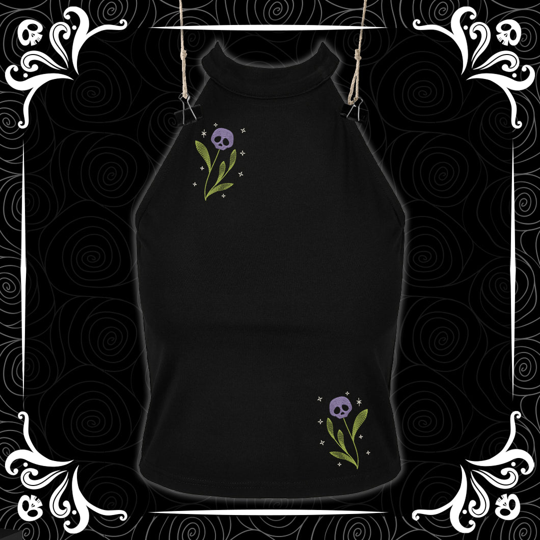 Boo-tanical Bouquet Turtle Neck Vest Top