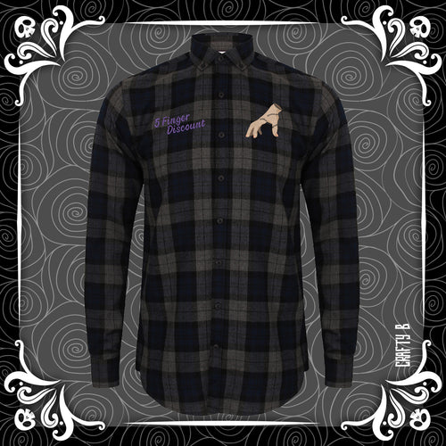 Five Finger Discount Soft Checked Shirt