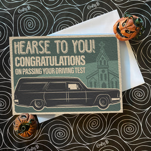 Hearse to You! Driving Test Congratulations