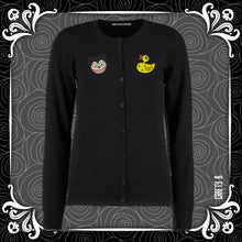 Load image into Gallery viewer, Vampire Ted and Ducky Crew Neck Cardigan