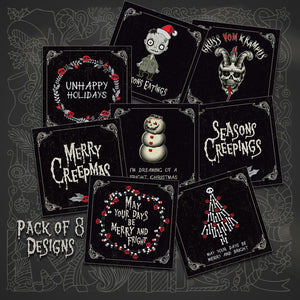 Set of 8 Creepmas Cards