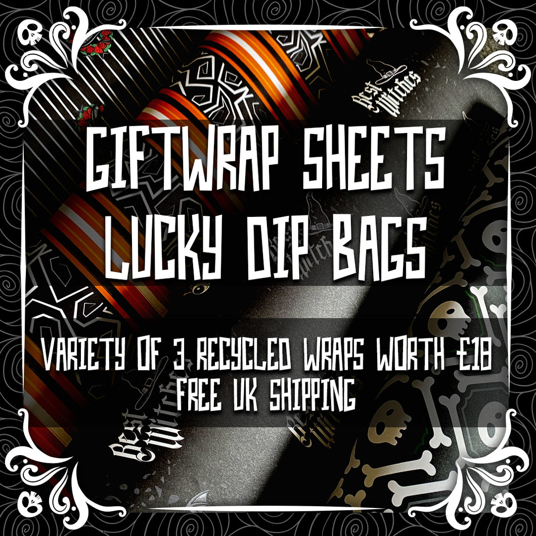 Recycled Gift Wrap Lucky Dip Bags!