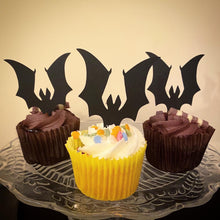 Load image into Gallery viewer, Bats and Grave Stone Mini Topper Set