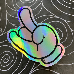 Rock Mickey Key Ring & Sticker