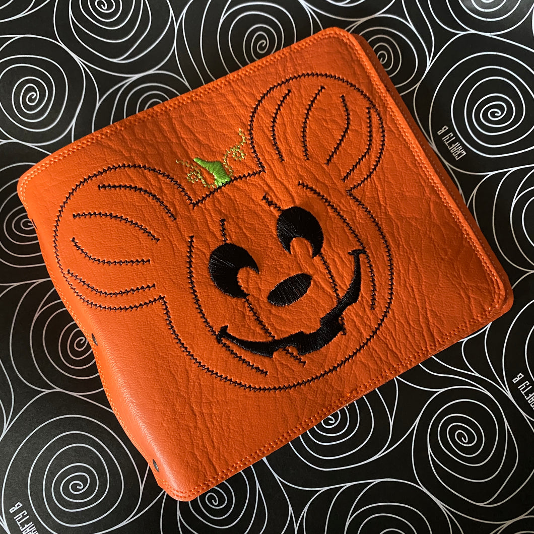 Pumpkin Mouse Blue Badge Folding Cover