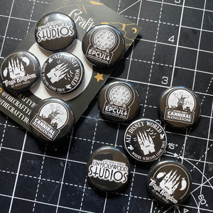 Pack of 5 Alt Disney World Button Badges